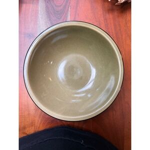 Vintage‎ Fashion Manor "Saracen" 9 inch Serving Bowl Olive Green Japan MCM